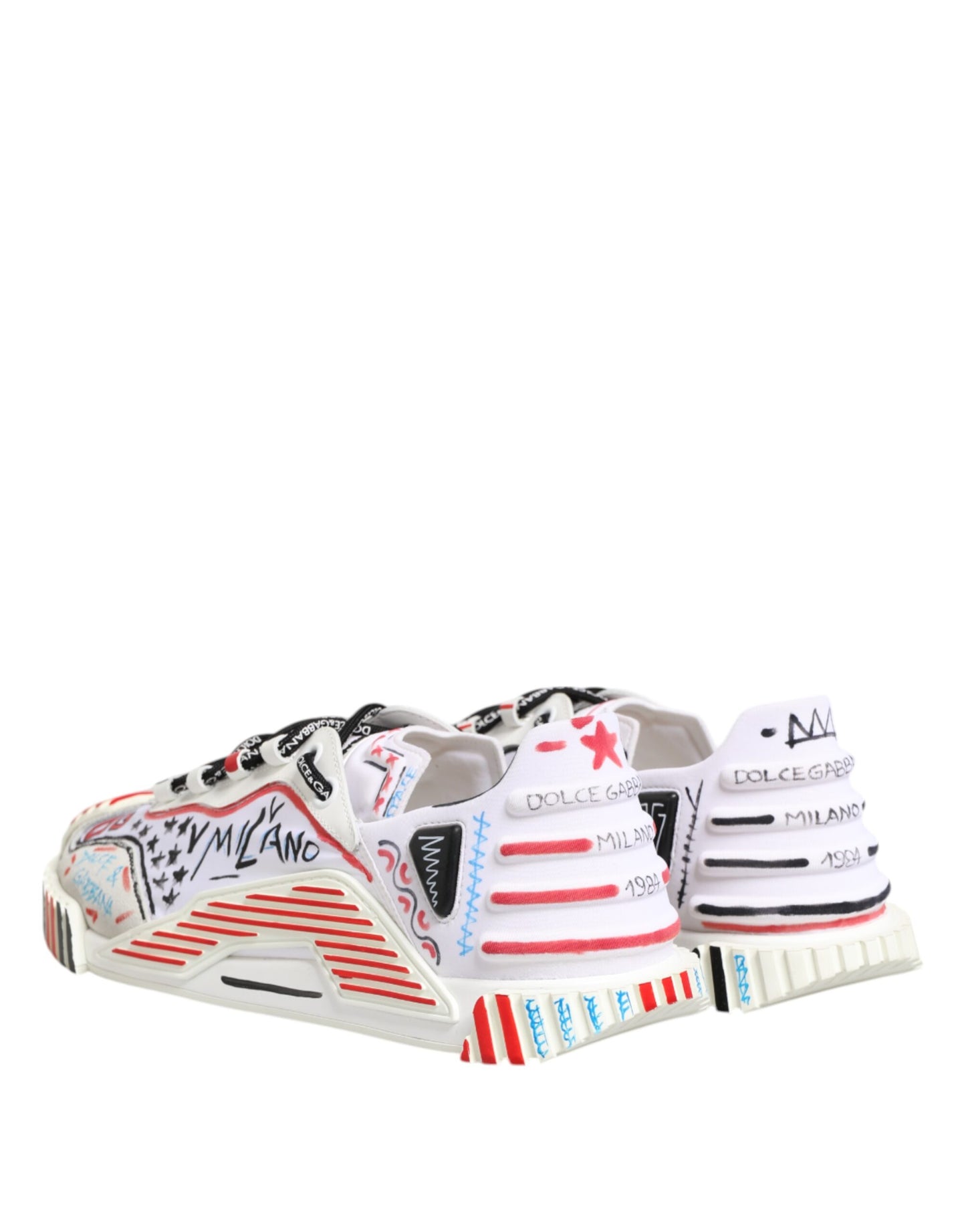 Dolce & Gabbana Multicolor Low Top NS1 Men Sneakers Shoes Dolce & Gabbana
