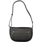 Black Guess Jeans polyethylene women's handbag with sleek design and durable material, featuring a spacious interior and stylish details.