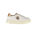 White Blauer Bianco Poliuretano Donna sneaker with sleek design and comfortable fit, featuring white laces and rubber sole.