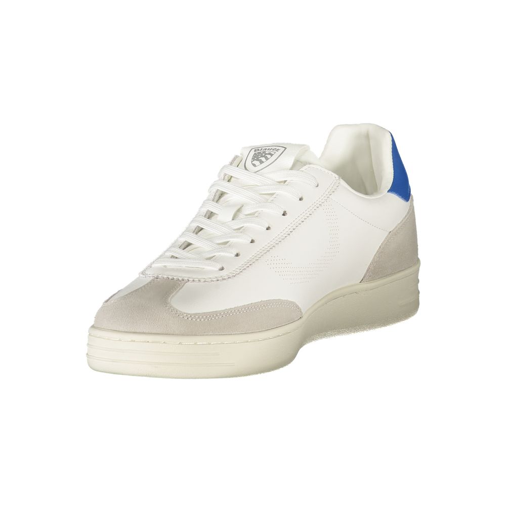 Blauer white men's sneaker made of polyurethane, featuring a sleek design and casual athletic style.