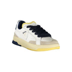 Blauer Bianco Poliuretano men's sneaker featuring a sleek design with white polyurethane material and sporty laces.