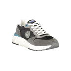 Black Blauer Nero polyurethane men's sneaker with sleek design and white sole, showcasing comfortable casual footwear.