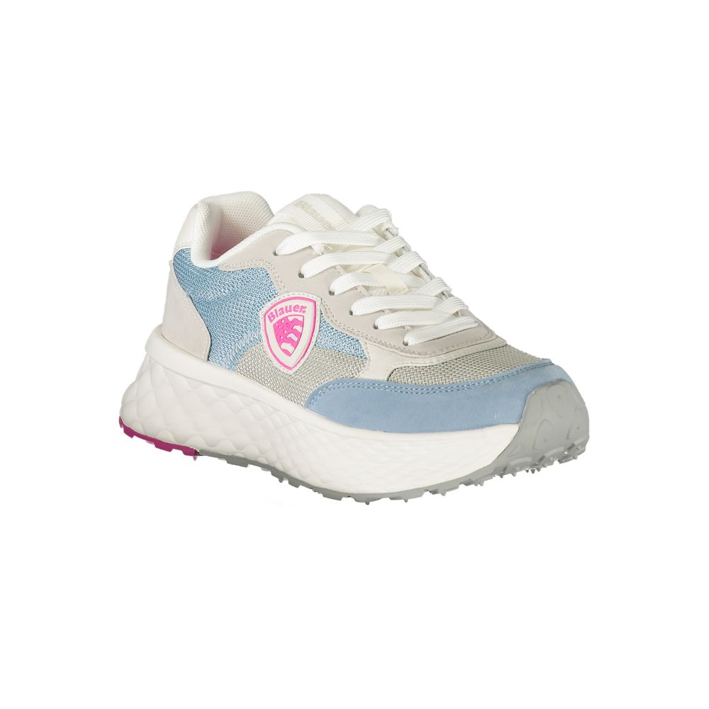 Blauer Azzurro women's polyurethane sneakers with white soles, featuring a sleek design and comfortable fit.