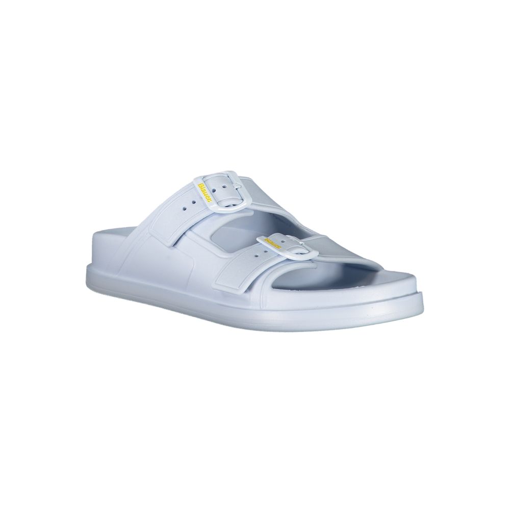 Blauer Azzurro women's slipper made of blue polyurethane, showcasing a comfortable slip-on design with textured sole.