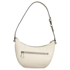 Guess Jeans Bianco polyurethane women's handbag with sleek design and top handle, showcasing stylish and modern accessory.