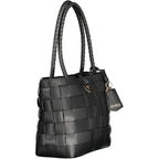 Black Guess Jeans Nero Poliuretano women's handbag with sleek design and top handle, made from polyurethane material.