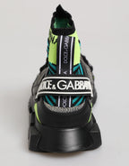 Dolce & Gabbana Multicolor Sorrento Socks Men Sneakers Shoes - Eljoys Fashion 