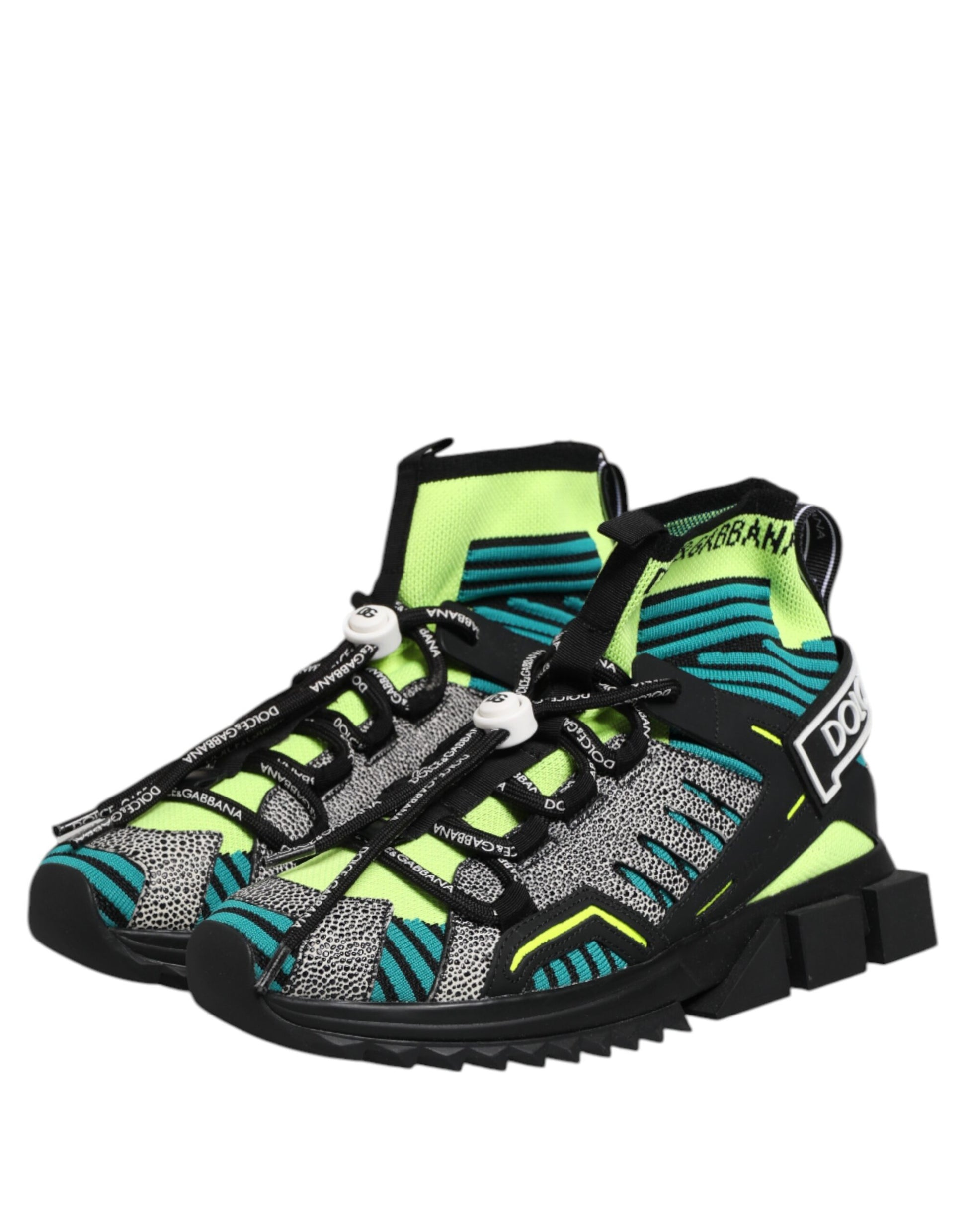 Dolce & Gabbana Multicolor Sorrento Socks Men Sneakers Shoes Dolce & Gabbana