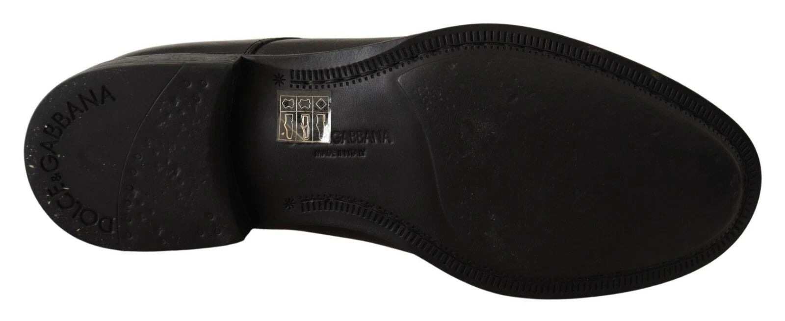 Dolce & Gabbana Black Lace Up Leather Men Formal Derby Shoes Dolce & Gabbana