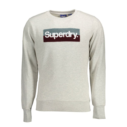 Superdry Gray Cotton Sweater Superdry