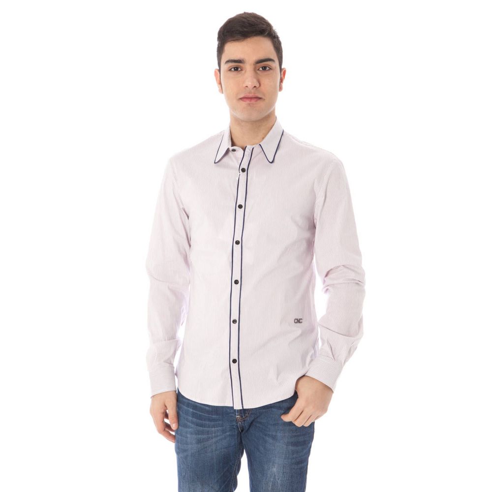 Costume National Pink Cotton Shirt Costume National