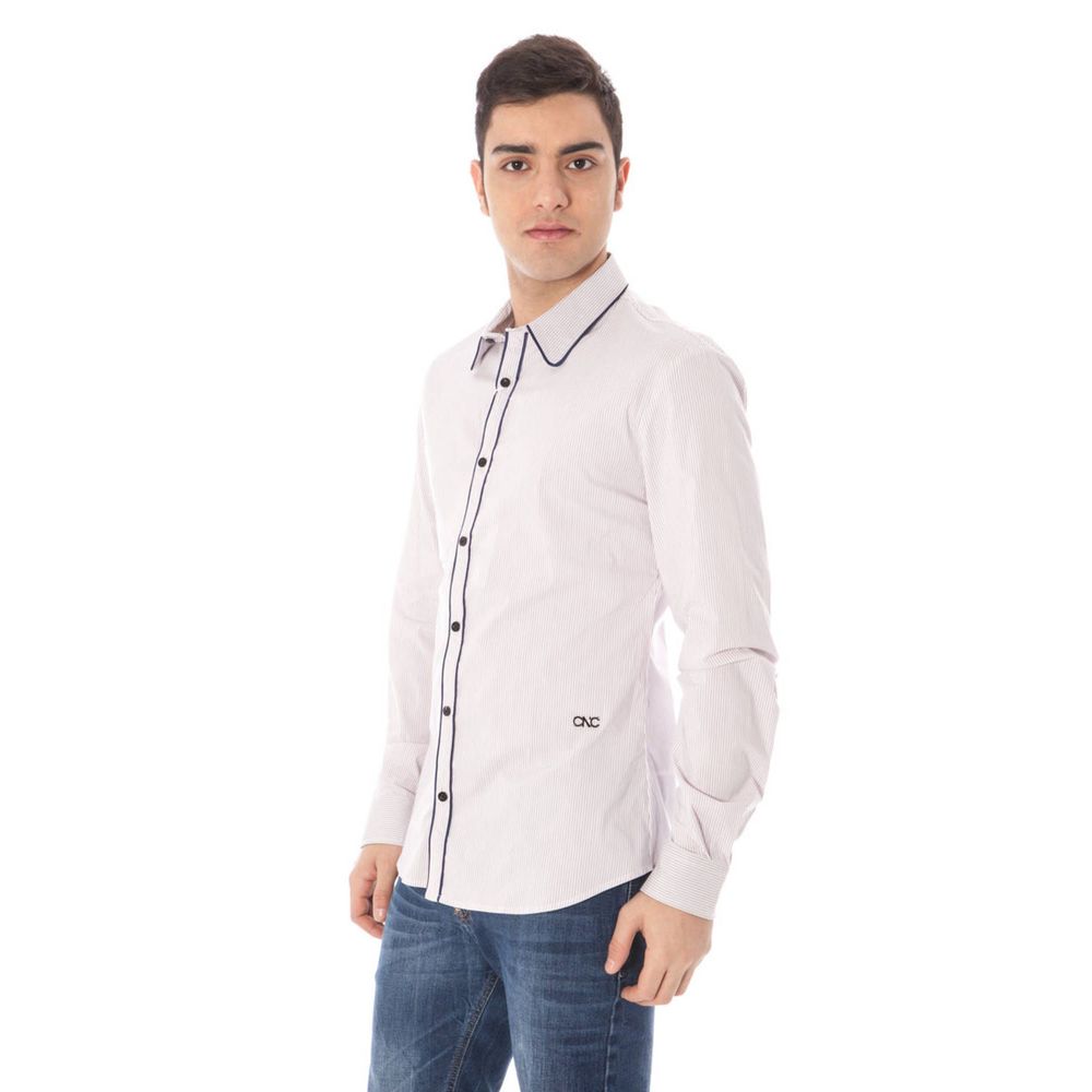 Costume National Pink Cotton Shirt Costume National