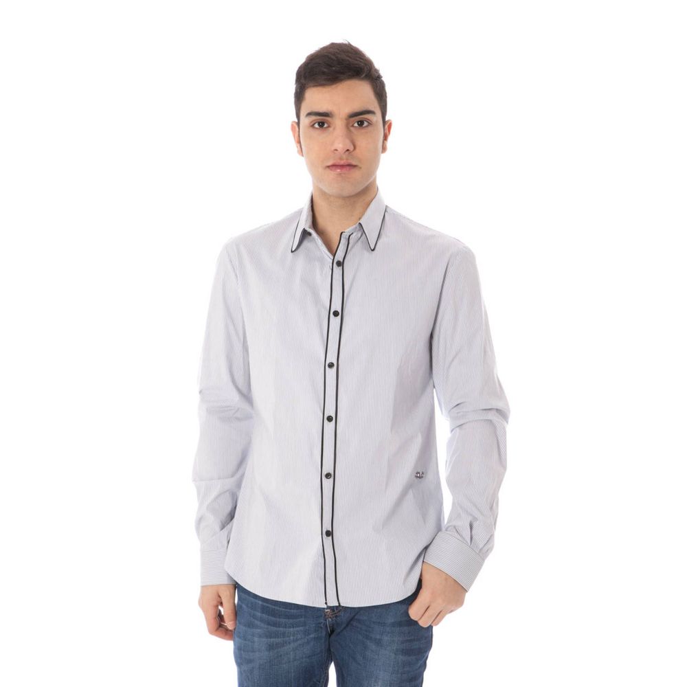 Costume National Blue Cotton Shirt Costume National