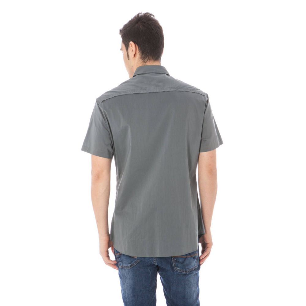 Costume National Gray Cotton Shirt Costume National