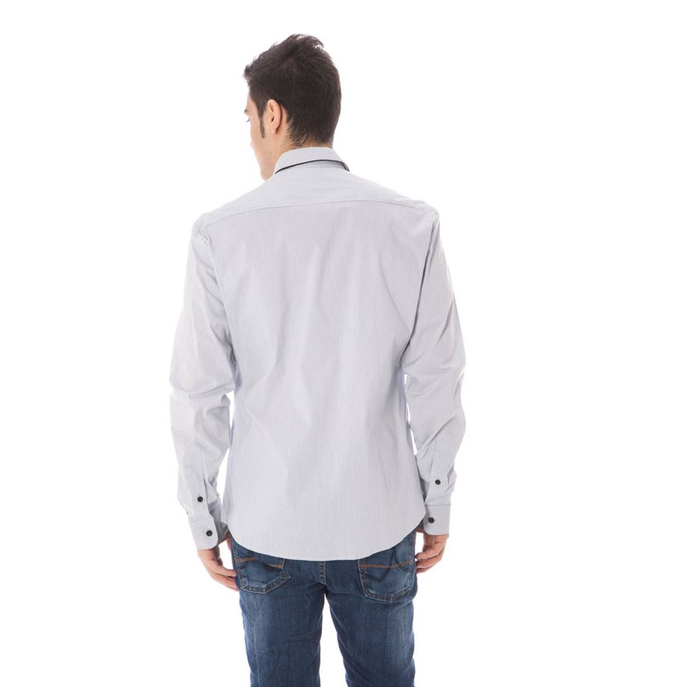 Costume National Blue Cotton Shirt Costume National