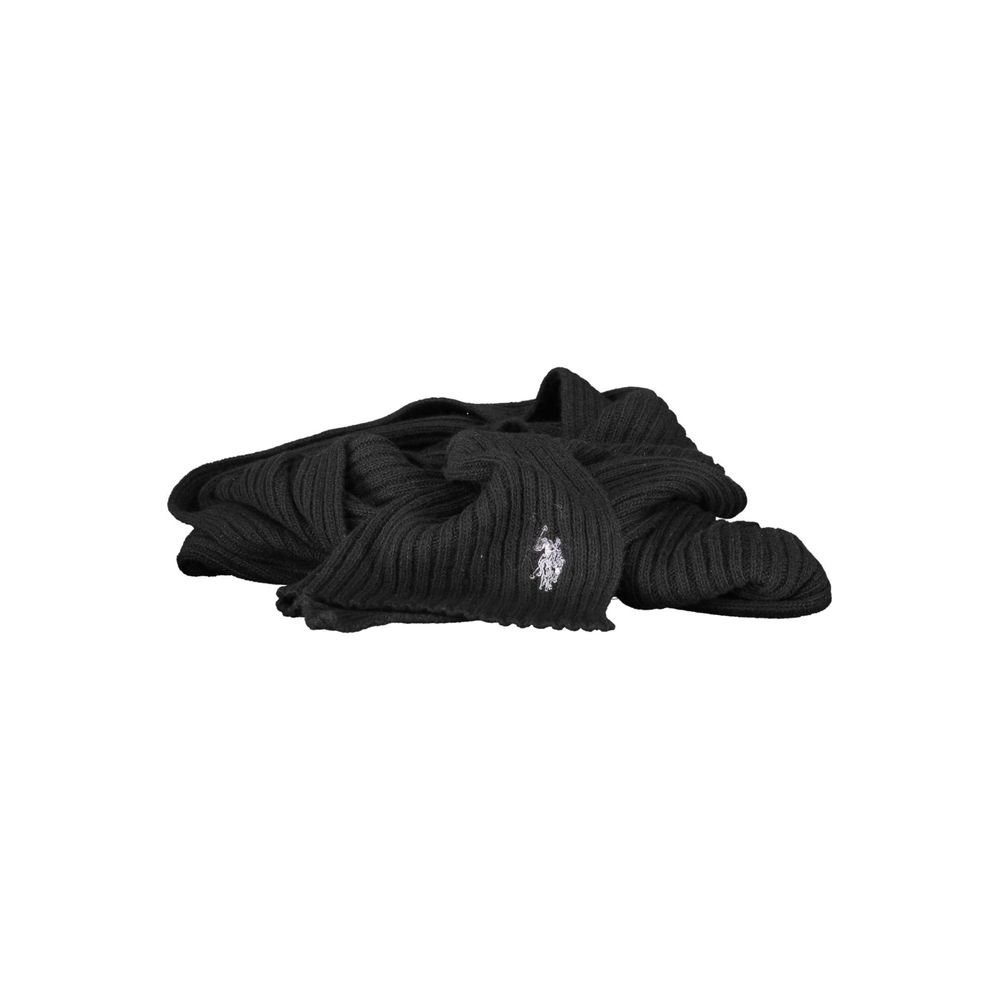 U.S. POLO ASSN. Black Wool Men's Scarf U.S. POLO ASSN.