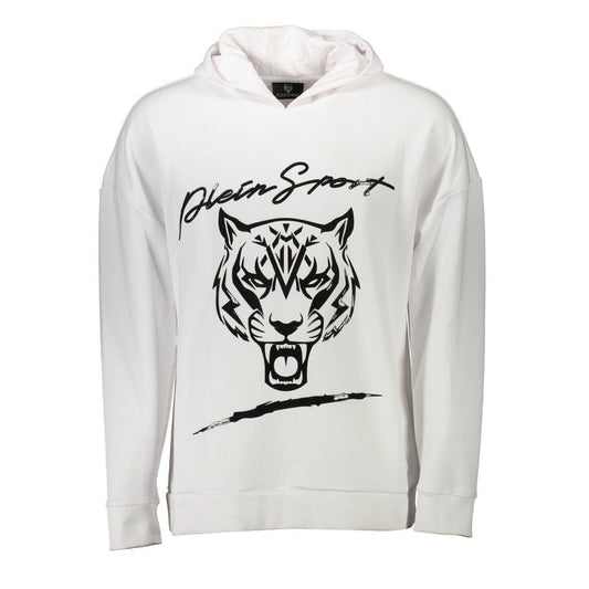 Plein Sport White Cotton Sweater Plein Sport