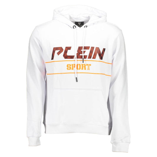 Plein Sport White Cotton Sweater Plein Sport