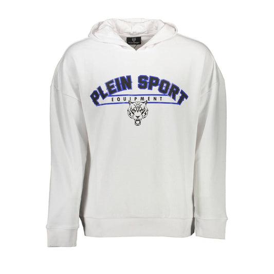 Plein Sport White Cotton Sweater Plein Sport