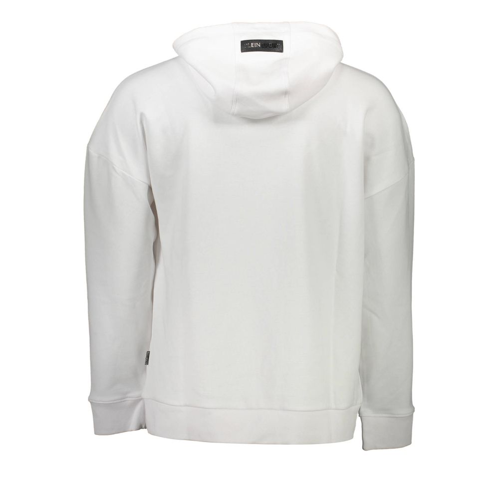 Plein Sport White Cotton Sweater Plein Sport