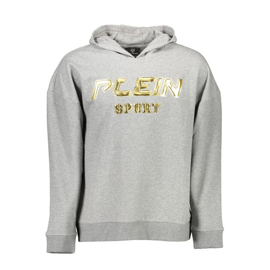 Plein Sport Gray Cotton Sweater Plein Sport