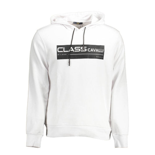 Cavalli Class White Cotton Men's Sweater Cavalli Class