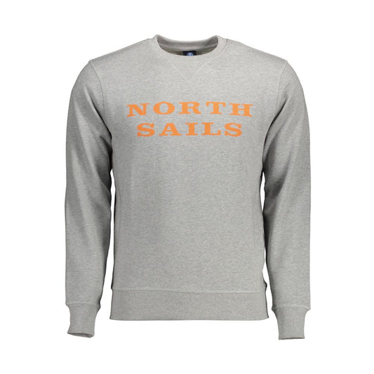 North Sails Gray Cotton Sweater North Sails