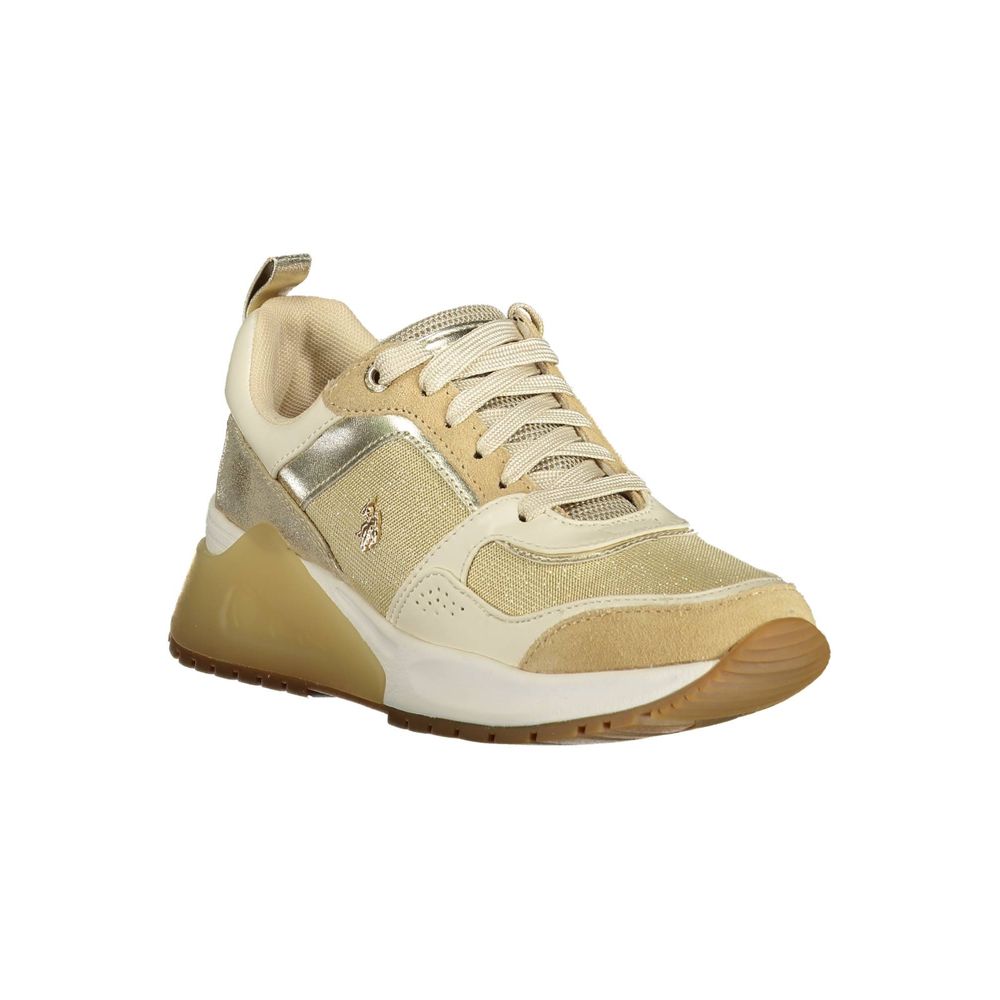 U.S. POLO ASSN. Gold Polyester Sneaker