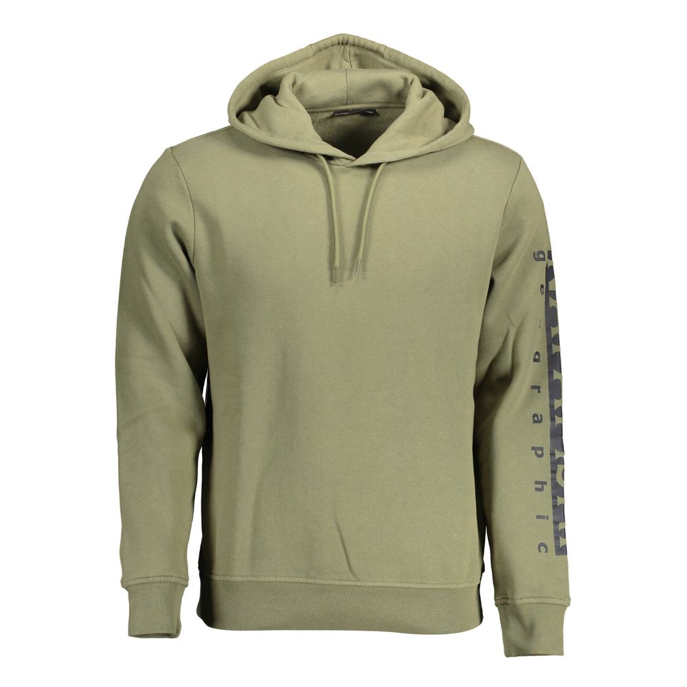 Napapijri Verde Cotton Men Sweatshirt Napapijri