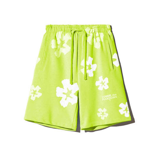 Comme Des Fuckdown Green Cotton Short Comme Des Fuckdown