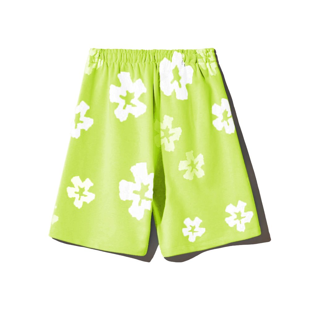 Comme Des Fuckdown Green Cotton Short Comme Des Fuckdown
