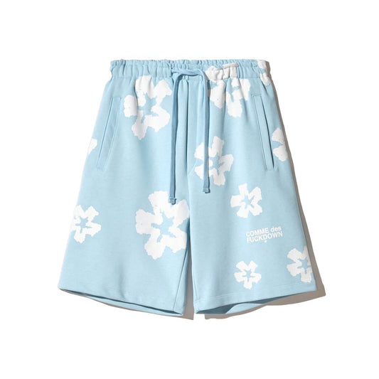 Comme Des Fuckdown Blue Cotton Short Comme Des Fuckdown