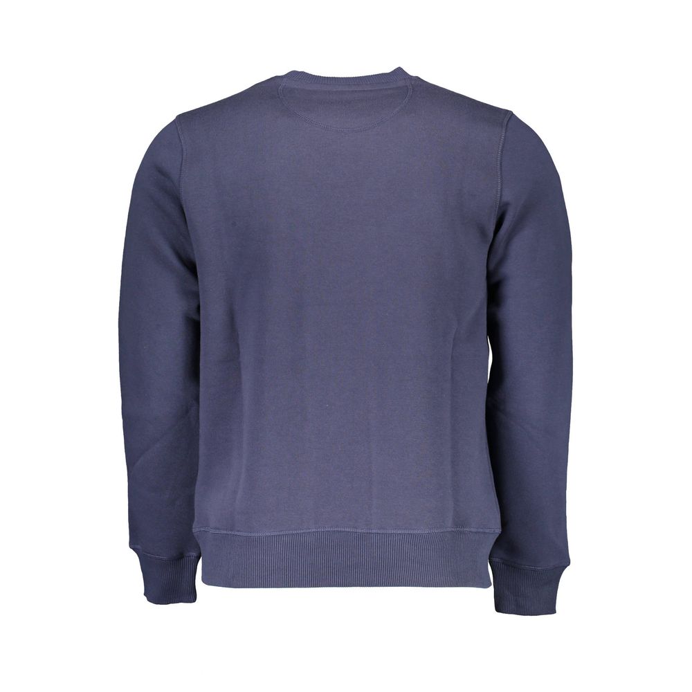 North Sails Blue Cotton Men Sweatshirt North Sails