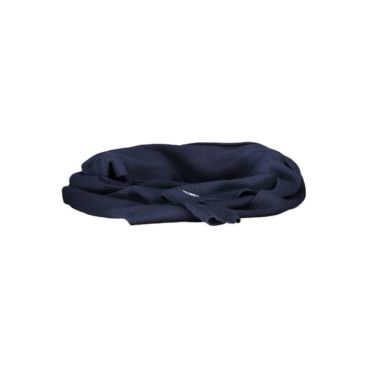 North Sails Blue Cotton Men Scarf North Sails