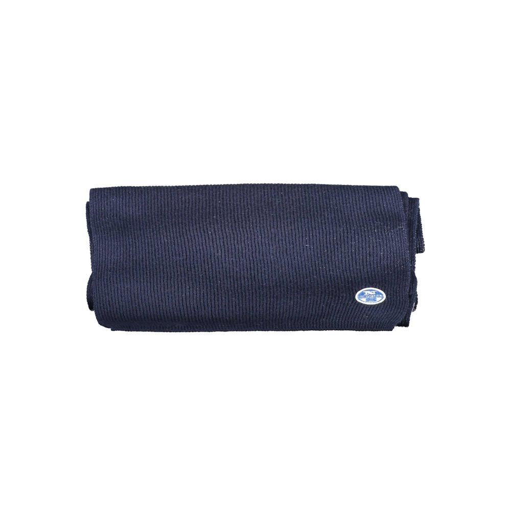 North Sails Blue Cotton Men Scarf North Sails