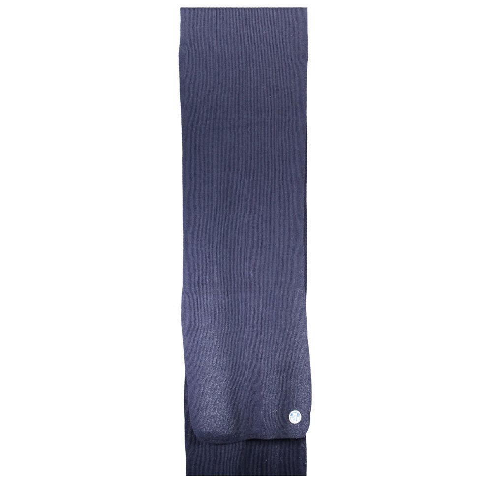 North Sails Blue Cotton Men Scarf North Sails