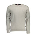 U.S. POLO ASSN. Gray Cotton Men's Sweater