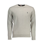 U.S. POLO ASSN. Gray Cotton Men's Sweater