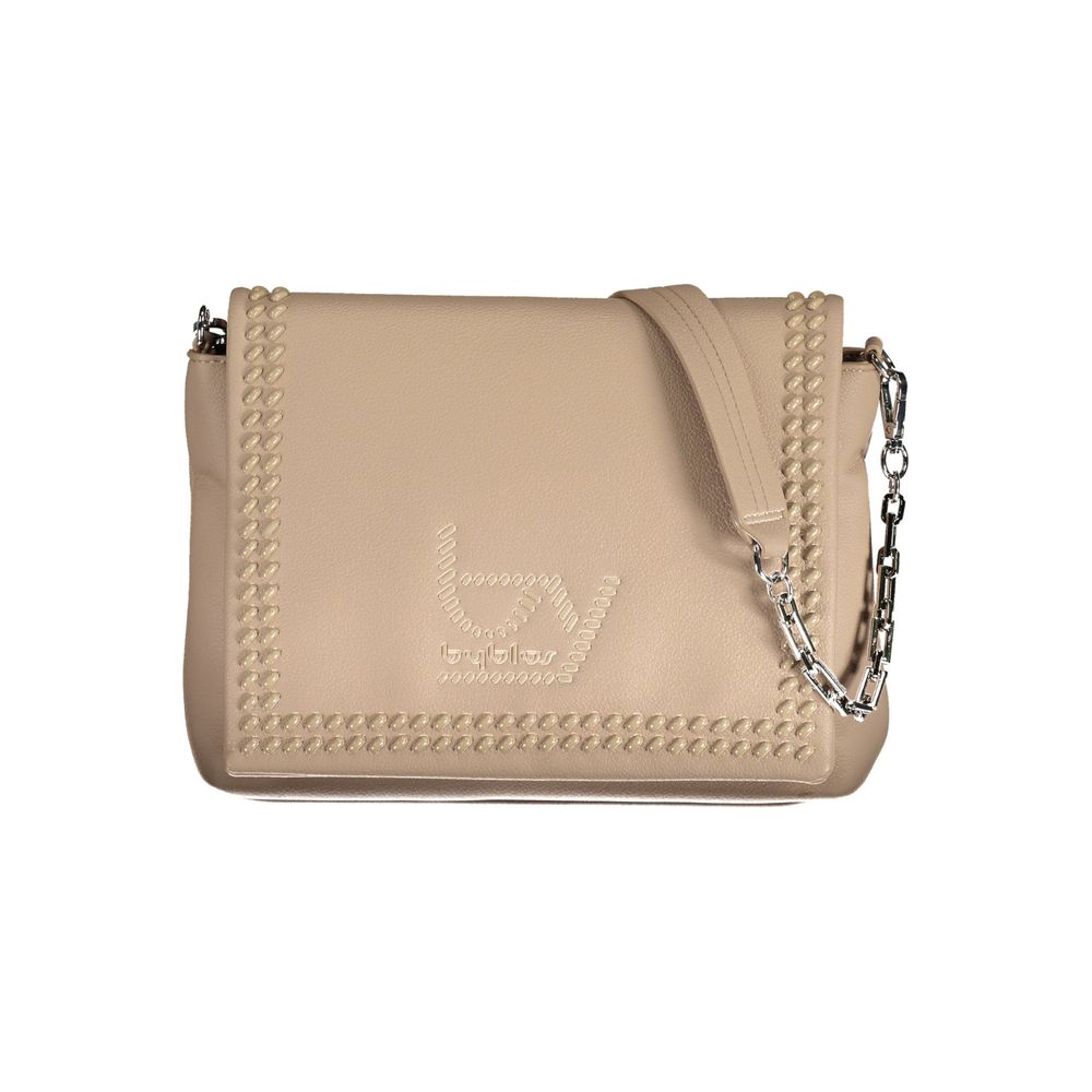 BYBLOS Beige Polyurethane Women Handbag
