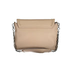 BYBLOS Beige Polyurethane Women Handbag