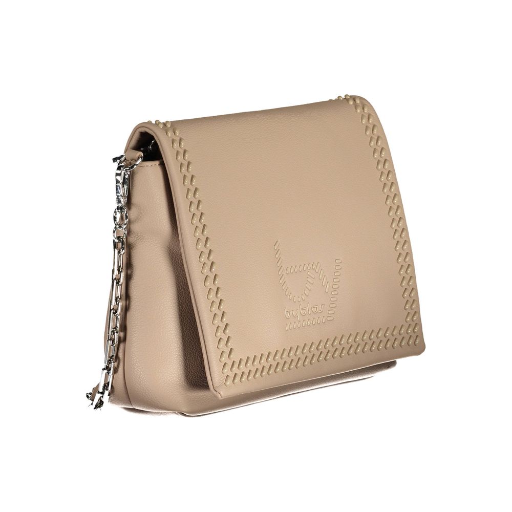 BYBLOS Beige Polyurethane Women Handbag