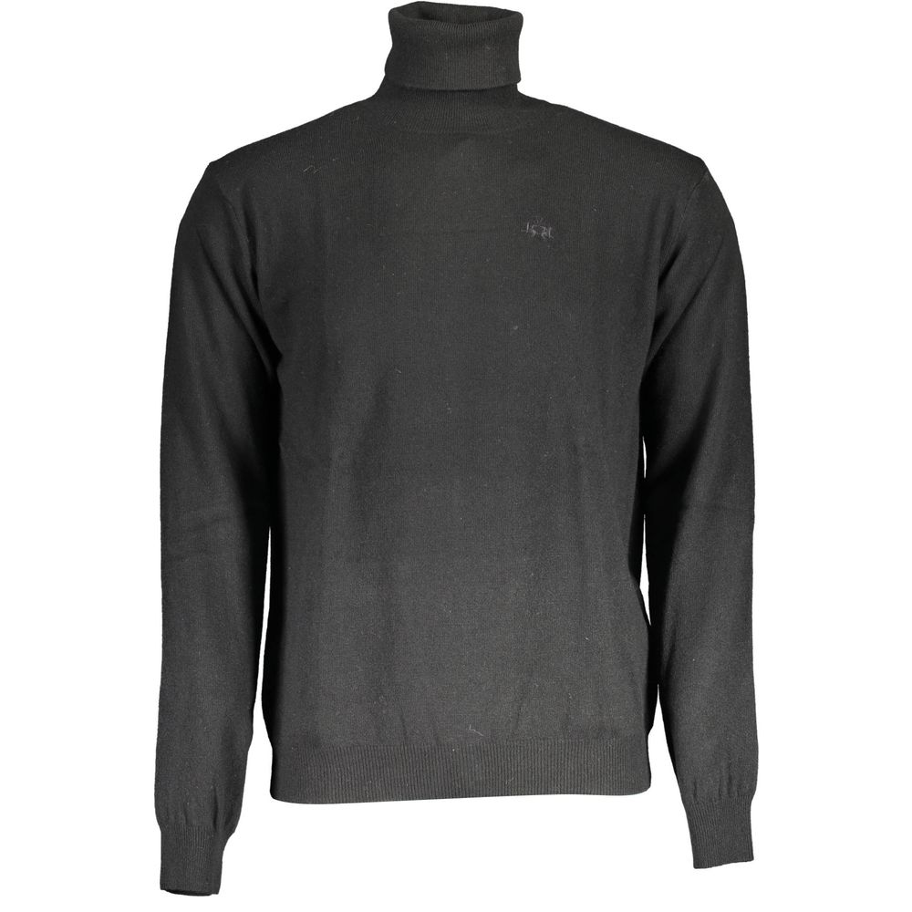 La Martina Black Wool Sweater La Martina
