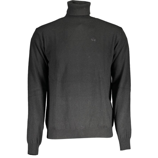 La Martina Black Wool Sweater La Martina