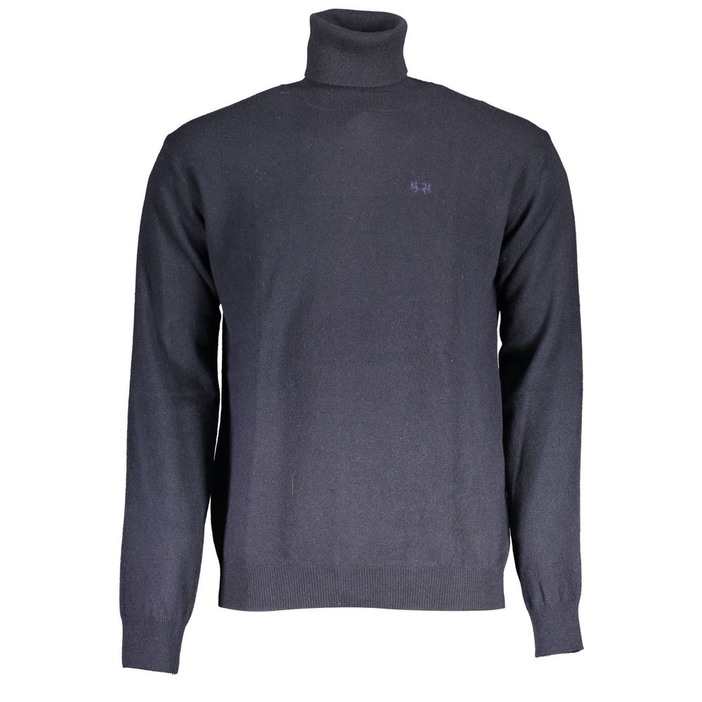 La Martina Blue Wool Sweater La Martina