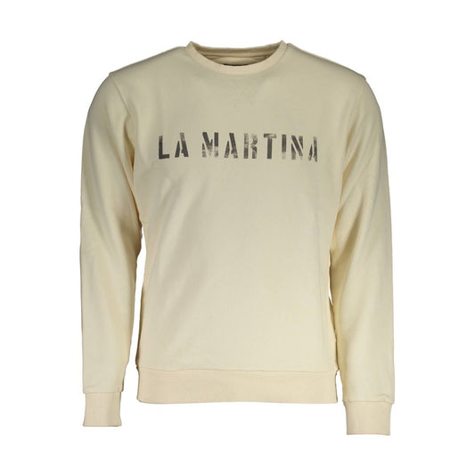 La Martina White Cotton Sweater La Martina