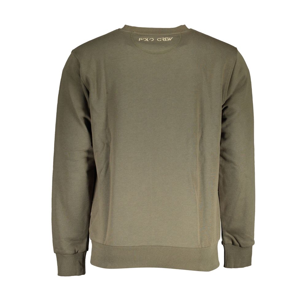 La Martina Green Cotton Sweater La Martina