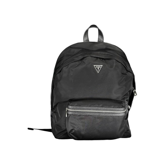Guess Jeans Black Polyamide Backpack Guess Jeans