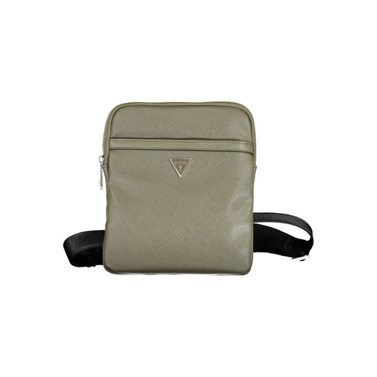 Guess Jeans Green Polyamide Shoulder Bag Guess Jeans