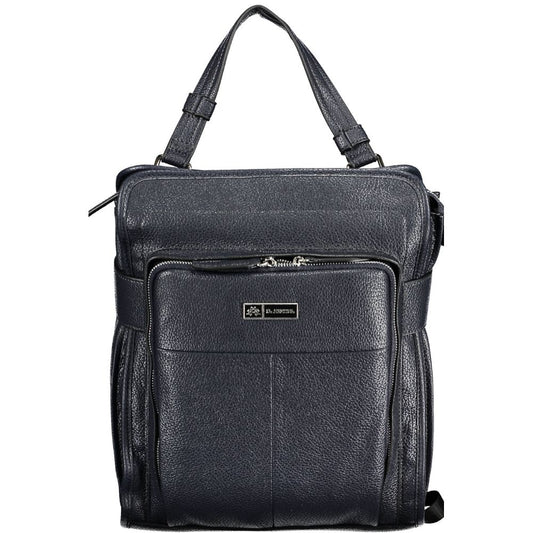 La Martina Blue Polyethylene Backpack La Martina
