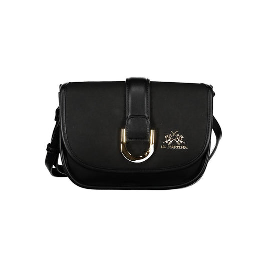 La Martina Black Polyethylene Handbag La Martina
